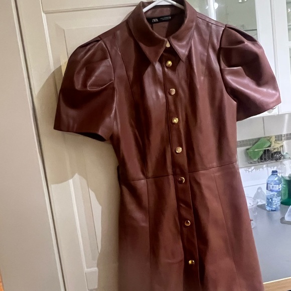 Leather dress small brand new with tag - Picture 1 of 2